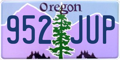 OR license plate 952JUP
