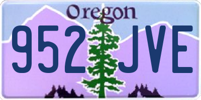 OR license plate 952JVE