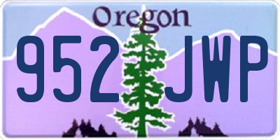 OR license plate 952JWP
