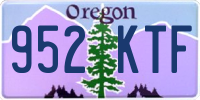 OR license plate 952KTF