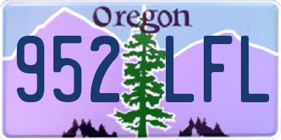 OR license plate 952LFL