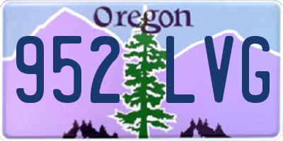 OR license plate 952LVG