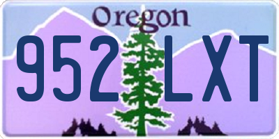 OR license plate 952LXT