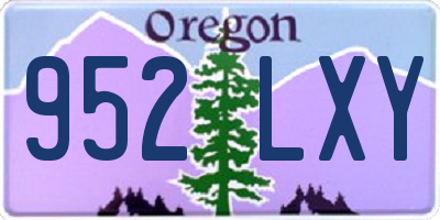 OR license plate 952LXY