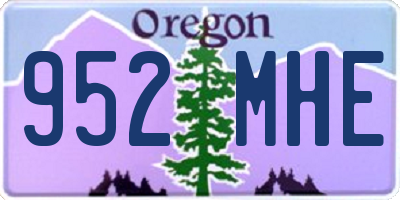 OR license plate 952MHE
