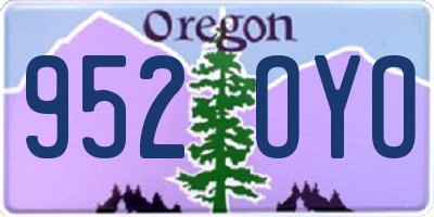 OR license plate 952OYO