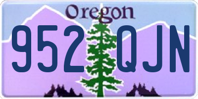 OR license plate 952QJN