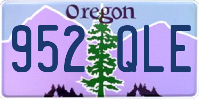 OR license plate 952QLE