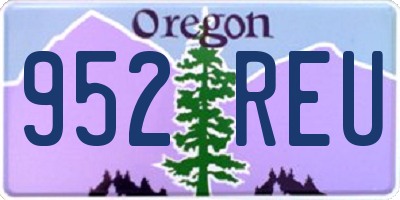 OR license plate 952REU