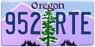 OR license plate 952RTE