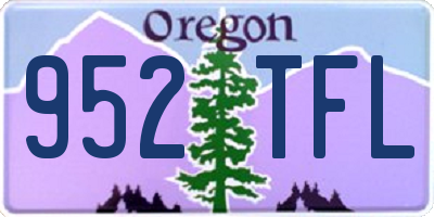 OR license plate 952TFL