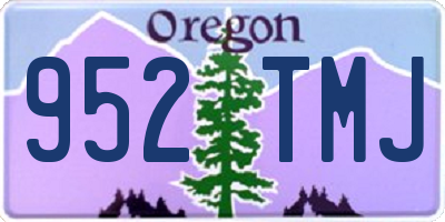 OR license plate 952TMJ