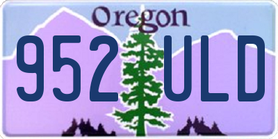 OR license plate 952ULD