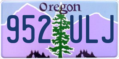 OR license plate 952ULJ