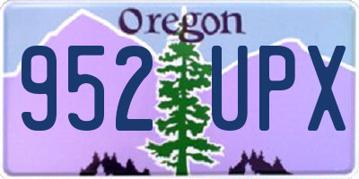 OR license plate 952UPX