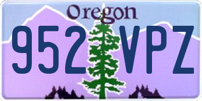 OR license plate 952VPZ