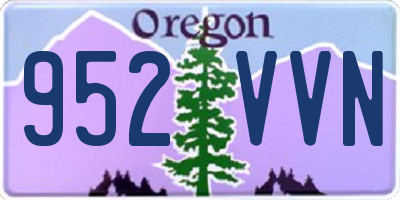 OR license plate 952VVN