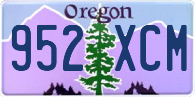 OR license plate 952XCM