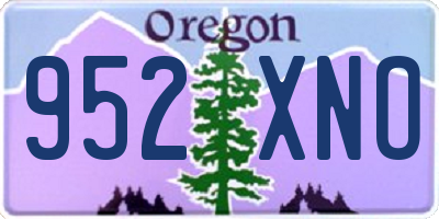 OR license plate 952XNO