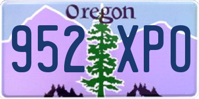 OR license plate 952XPO