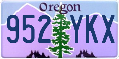 OR license plate 952YKX