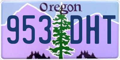 OR license plate 953DHT