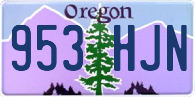 OR license plate 953HJN