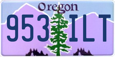 OR license plate 953ILT