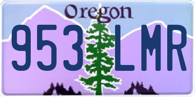 OR license plate 953LMR