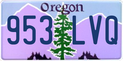 OR license plate 953LVQ