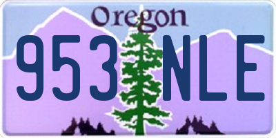 OR license plate 953NLE
