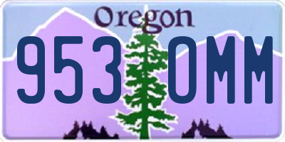 OR license plate 953OMM