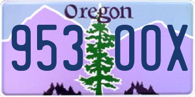 OR license plate 953OOX