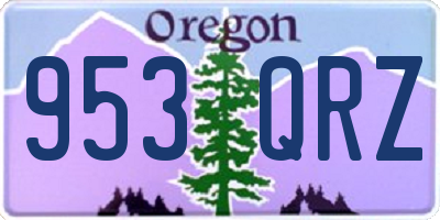 OR license plate 953QRZ