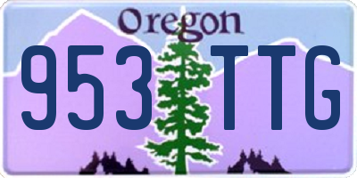 OR license plate 953TTG