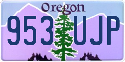 OR license plate 953UJP