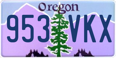 OR license plate 953VKX
