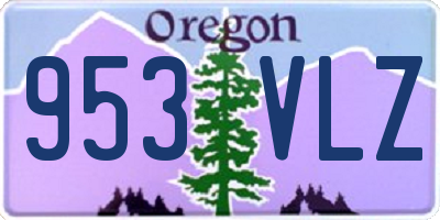 OR license plate 953VLZ