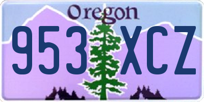 OR license plate 953XCZ