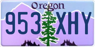 OR license plate 953XHY
