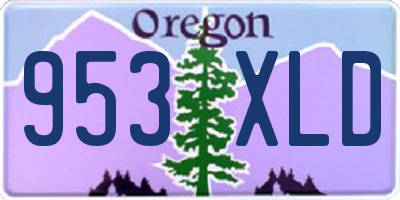 OR license plate 953XLD