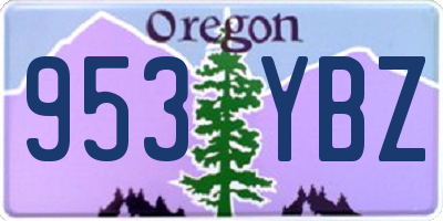 OR license plate 953YBZ