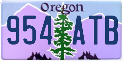 OR license plate 954ATB