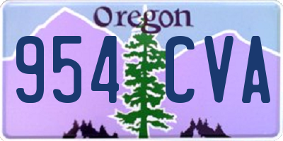 OR license plate 954CVA