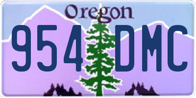 OR license plate 954DMC