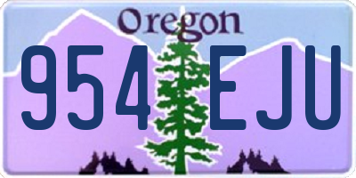 OR license plate 954EJU