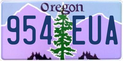 OR license plate 954EUA