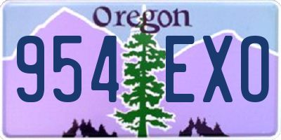 OR license plate 954EXO