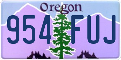 OR license plate 954FUJ
