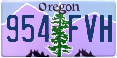 OR license plate 954FVH
